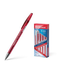 Erichkrause R-301 Original Stylo à bille de Encre de Gel - Pointe 0.5mm - Trait 0.4mm - Corps Translucido Tintado - Grip Perfila