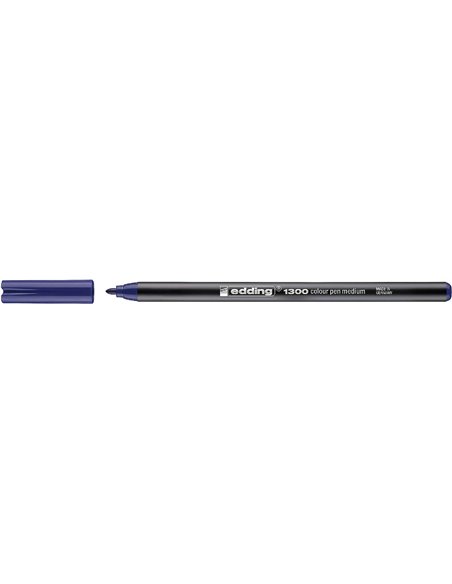 Edding 1300 Feutre - Pointe Ronde - Trait 2 mm. - Encre Avec Base de Eau - Couleur Bleu