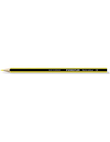 Staedtler Noris Colour 185 Crayon Hexagonal de Couleur - Resistencia à la Rotura - Material Wopex - Couleur Jaune Clair