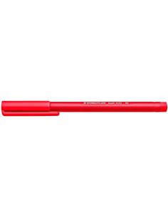 Staedtler Ball 432 Stylo à bille Pointe de Bola - Pointe 0.45mm - Encre Indeleble - Couleur Rouge