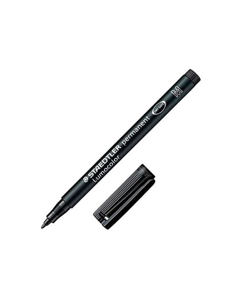 Staedtler Lumocolor 317 Feutre Permanent - Pointe Media Ronde - Trait 1mm Aprox - Capuchon Avec Clip - Séchage rapide - Couleur 