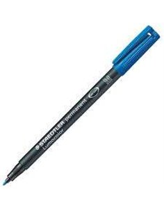 Staedtler Lumocolor 317 Feutre Permanent - Pointe Media Ronde - Trait 1mm Aprox - Capuchon Avec Clip - Séchage rapide - Couleur 