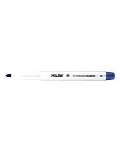 Milan Feutre Pour Tableau Blanca Avec Pointe Ronde - Pointe 3.7 mm - Encre à Base de Alcohol - Borrable en Seco - Couleur Bleu