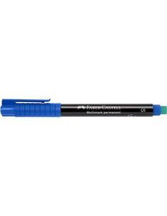 Faber-Castell Multimark Feutre Permanent - Ancho de Trait 1mm - Goma de Borrar Integrada - Résistant à la Luz et al Eau - Couleu