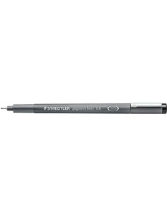 Staedtler Pigment Liner 308 Feutre Calibrado - Trait 0.6mm - Séchage rapide - Couleur Noir