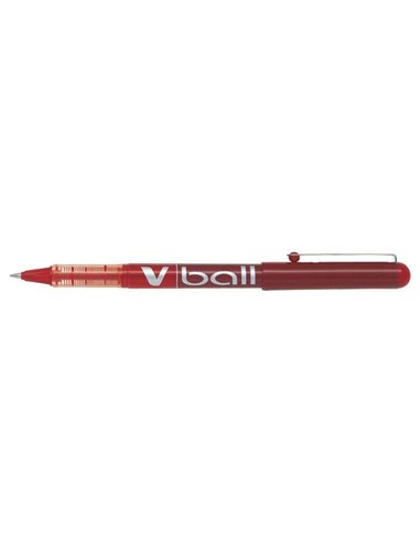 Pilot Stylo à bille de Encre liquida V Ball 05 Rollerball - Pointe de bola ronde 0.5mm - Trait 0.3mm - Couleur Rouge