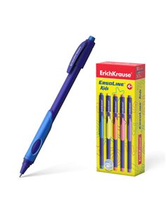 Erichkrause Stylo à bille Ergoline Kids - Ultra Glide Technology - Encre Couleur Bleu