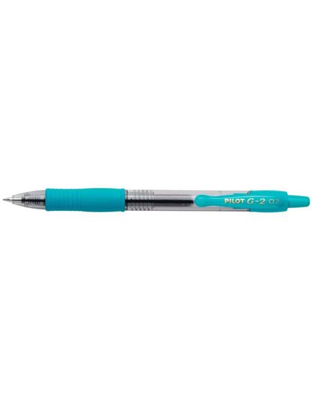 Pilot Stylo à bille de Gel G2 Rollerball Retractil - Rechargeable - Pointe de Bola Ronde 0.7mm - Trait 0.32mm - Grip Ergonomique