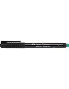Faber-Castell Multimark Feutre Permanent - Ancho de Trait 0.4mm - Goma de Borrar Integrada - Résistant à la Luz et al Eau - Coul