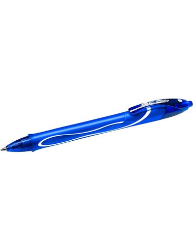 Bic Gel-Ocity Quick Dry Stylo à bille de Gel Retractil - Pointe Media de 0.7 mm - Encre de Gel - Anti-Manchas - Séchage Ultra Ra
