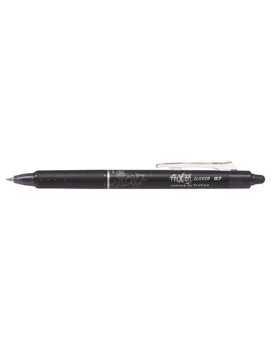 Pilot Frixion Clicker Stylo à bille de Gel Borrable Retractil - Pointe de Bola 0.7mm - Trait 0.4mm - Grip Ergonomique - Couleur 
