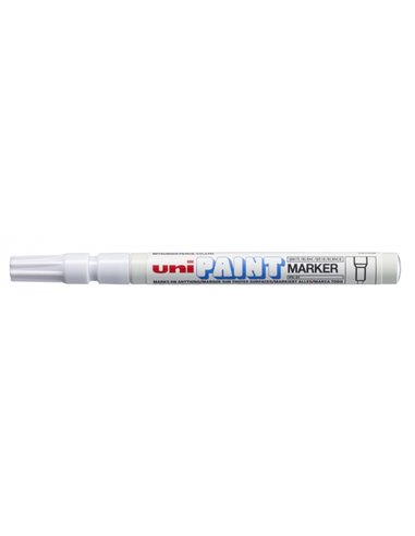 Uni-ball PX-21 Marqueur de Pintura - Pointe Acrilica de Bala 0.8-1.2mm - Corps de Aluminium - Encre Résistant à Luz et Eau - Cou