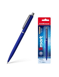 Erichkrause Smart Stylo à bille Retractil Avec Clip Metalico - Pointe de 07mm - Trait de 0.35mm - Encre de Séchage rapide - Coul