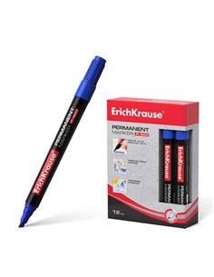 Erichkrause Marqueur Permanent P-300 - Pointe Biselada - Résistant à l'eau et à les Rayos UV - Couleur Bleu