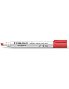 Staedtler Lumocolor 351 Marqueur Pour Tableau Blanca - Pointe Biselada 2 - 5mm Aprox - Séchage rapide - Couleur Rouge