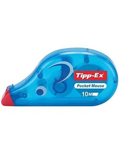 Tipp-Ex Pocket Mouse Ruban Correctora 4.20mm x 10m - Résistant - Escritura Instantanée - Capuchon Protector