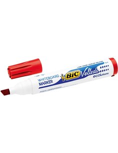Bic Velleda 1751 ECOlutions Marcadores Pour Tableau - Pointe Biselada - Trait entre 3mm et 5.5mm - Encre Avec Base de Alcohol - 