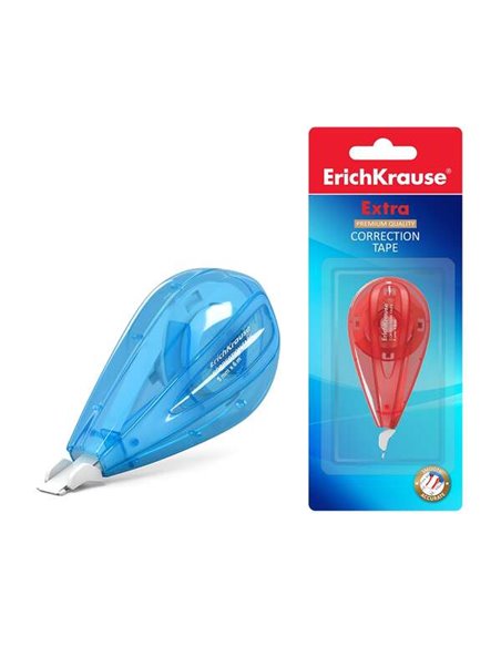 Erichkrause Extra Ruban Correctora 5mmx6m - Idéal Pour Correccion Rapida et Segura - Séchage Inmediato - Couleurs assorties Aléa