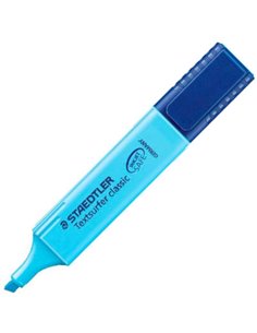 Staedtler Textsurfer Classic 364 Marqueur Fluo - Pointe Biselada - Trait entre 1 - 5mm - Encre Avec Base de Eau - Couleur Bleu