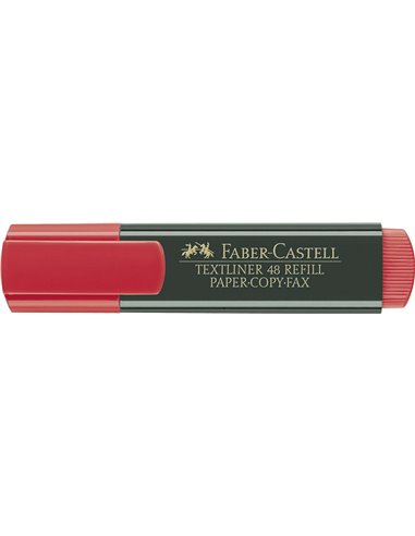 Faber-Castell Feutre Marqueur Fluo Textliner 48 - Pointe Biselada - Trait entre 1.2mm et 5mm - Encre Avec Base de Eau - Couleur 