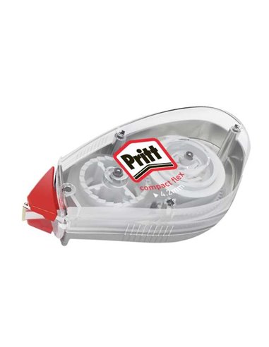 Pritt Roller Compact Flex Ruban Correctora 4,2mmx10m - Pointe Flexible - Correcion Doux et Limpia - Correccion en dos Sentidos
