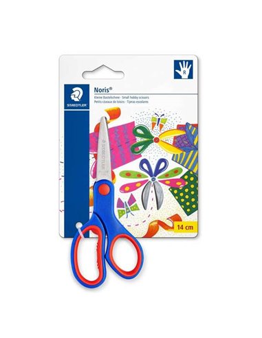 Staedtler Noris 965 Tijera Scolaire de Sécurité - Agarre Ergonomique Doux - Cuchillas Romas - Longueur 14cm