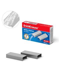 Erichkrause Boîte de 1000 Agrafes 24/6 Galvanizadas - Alambre de Acier - Haute qualité - Résistant à la Corrosion