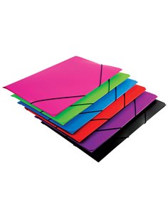 Mariola Chemise de Polipropileno Avec Solapas 450 Micras - Format Folio - Dimensions 34x25cm - Fermeture Avec Goma Élastique - C