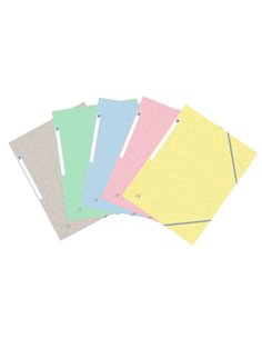 Oxford Top File+ Chemise de Gomas 3 Solapas - Couleurs Pastel - Résistant et Durable - Idéal Pour Organizar Documentos - Practic