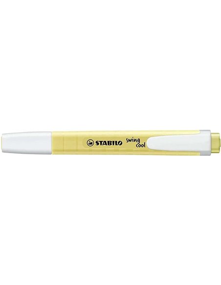 Stabilo Swing Cool Pastel Marqueur Fluo - Corps Plano - Pointe Biselada - Trait entre 1 et 4mm - Encre Avec Base de Eau - Couleu
