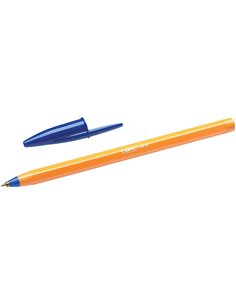 Bic Orange Original Fine Stylo à bille de Bola - Pointe Ronde de 0.8mm - Trait de 0.30mm - Encre Avec Base de Aceite - Corps Ora