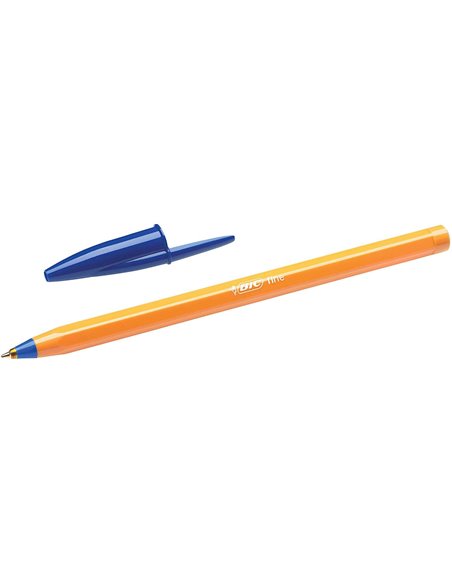 Bic Orange Original Fine Stylo à bille de Bola - Pointe Ronde de 0.8mm - Trait de 0.30mm - Encre Avec Base de Aceite - Corps Ora