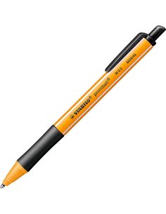 Stabilo Pointball Stylo à bille Retractil - Pointe de 1mm - Encre Avec Base de Aceite - Rechargeable - 79% Plastico Reciclado - 