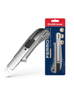 Erichkrause Cuter Metalico Avec Fijador Automatico - Système de Retencion de Cuchilla de Autobloqueo - Partidor Incorporado - Co
