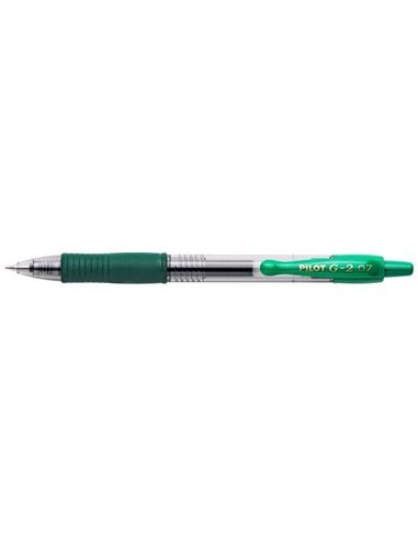 Pilot Stylo à bille de Gel G2 Rollerball Retractil - Rechargeable - Pointe de Bola Ronde 0.7mm - Trait 0.32mm - Grip Ergonomique