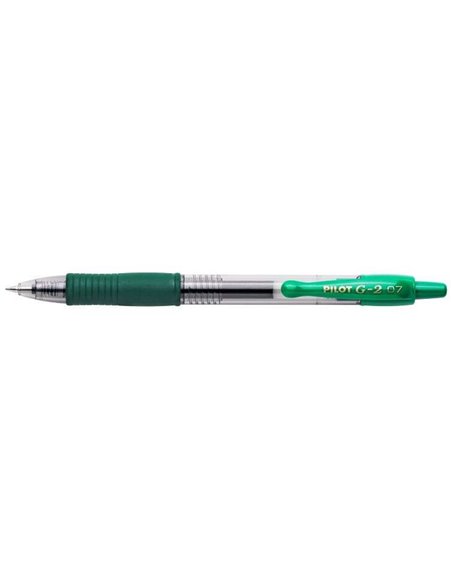 Pilot Stylo à bille de Gel G2 Rollerball Retractil - Rechargeable - Pointe de Bola Ronde 0.7mm - Trait 0.32mm - Grip Ergonomique