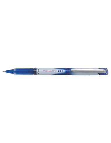 Pilot Stylo à bille de Encre Liquida V Ball Grip 05 - Pointe de Bola Conica 0.5mm - Trait 0.3mm - Grip de Goma - Couleur Bleu