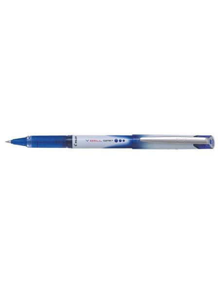 Pilot Stylo à bille de Encre Liquida V Ball Grip 05 - Pointe de Bola Conica 0.5mm - Trait 0.3mm - Grip de Goma - Couleur Bleu