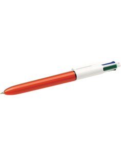 Bic 4 Colours Original Fine Stylo à bille de Bola Retractil - Pointe de 0.8mm - Trait de 0.36mm - Encre Avec Base de Aceite - Co
