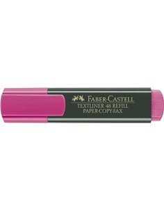 Faber-Castell Feutre Marqueur Fluo Textliner 48 - Pointe Biselada - Trait entre 1.2mm et 5mm - Encre Avec Base de Eau - Couleur 