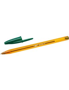 Bic Cristal Original Fine Stylo à bille de Bola - Pointe Ronde de 0.8mm - Trait de 0.30mm - Encre Avec Base de Aceite - Transluc