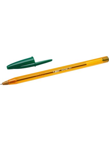 Bic Cristal Original Fine Stylo à bille de Bola - Pointe Ronde de 0.8mm - Trait de 0.30mm - Encre Avec Base de Aceite - Transluc