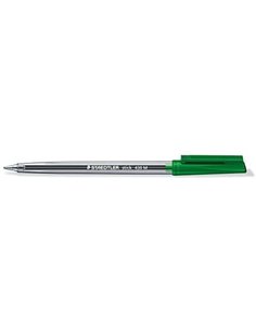 Staedtler Stick 430 Stylo à bille Avec Capuchon - Pointe 0.35mm - Encre Endeleble - Couleur Vert