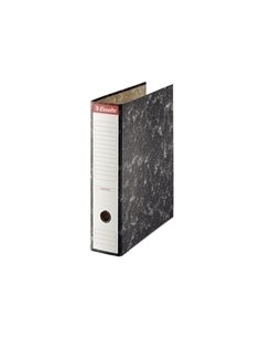 Esselte Archivador de Palanca Format A4 - Lomo 75mm - Capacité Pour 500 Feuilles - Couleur Noir Jaspeado