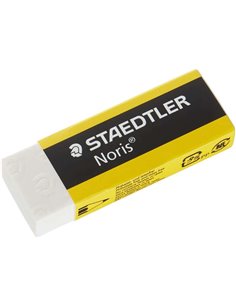 Staedtler Noris 526 N20 Goma de Borrar - Haute qualité - Minimos Residuos - Couleur Blanc