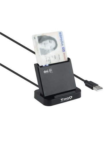Tooq Lector de Tarjetas Inteligentes DNIe VISION USB 2.0 - Couleur Noir