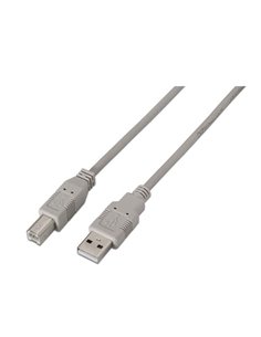 Aisens Câble USB 2.0 Imprimante - Tipo À Mâle à Tipo B Mâle - 3.0m - Couleur Beige