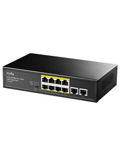 Cudy FS1010P Switch PoE+ de 8 Puertos 10/100M Avec 2 Puertos de Enlace Ascendente