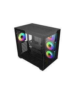 Cooler Master Elite 681 Boîte Semitorre ATX/MicroATX/Mini-ITX - 4 Ventiladores 120mm RGB - Vista Panoramica - Double caméra - Au