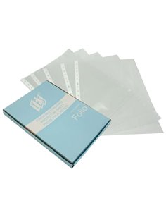 Bismark Boîte de 100 Fundas Multitaladro 70 Micras Folio - Polipropileno Rugoso